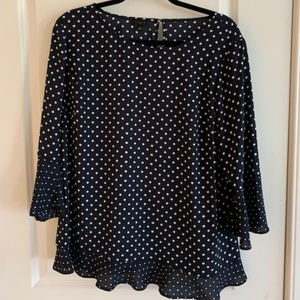 Navy Blue Talbots blouse